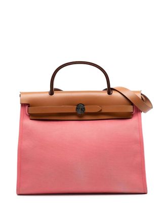 Hermès 2017 Toile Herbag Zip 31 satchel - Rosa