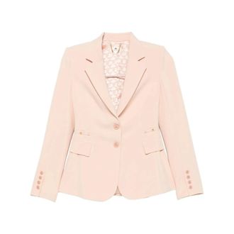 Elisabetta Franchi Dames, Jassen, Roze, Maat: M Leer