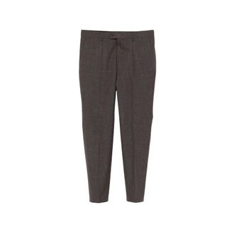 HUGO BOSS Suit Trousers, male, Brown, Size: XL Wool-blend Slim-Fit Suit Trousers