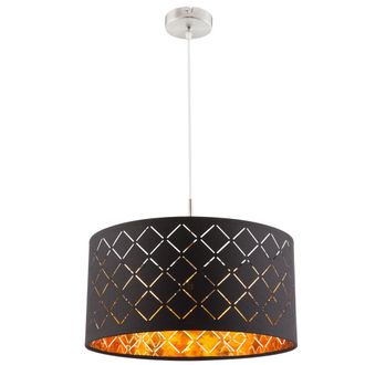 Globo Lighting L&aacute;mpara Colgante - Clarke - Negro - Metal - &Oslash; 40cm - E27 - Globo