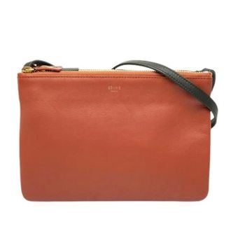 Celine Pre-owned Cross Body Bags, female, Orange, Size: ONE SIZE Pre-owned Trio Crossbody Bag