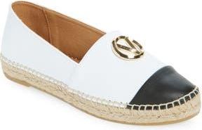 Mario Valentino Pineta VLOGO Espadrille Flat in White at Nordstrom Rack, Size 6