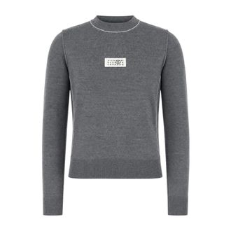 Maison Margiela Dames, Truien, Grijs, Maat: XS Leer