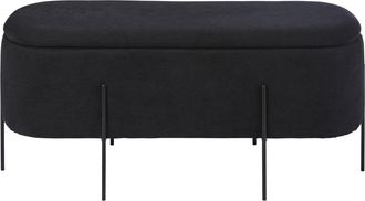 Maisons du monde Banco ba&uacute;l negro