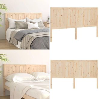 vidaXL Testiera per Letto 155,5x4x100 cm in Legno Massello di Pino - Testiera per letto - Letto in legno