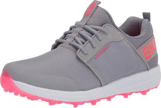 Skechers Womens MAX Sport Golf Shoe, Grey Pink, 6 UK
