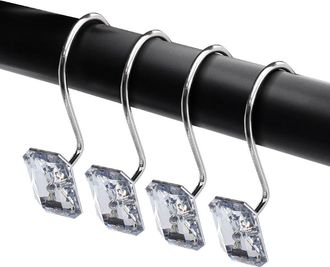 J&V Textiles 12-Piece Decorative Shower Curtain Rings Set in N/a at Nordstrom Rack