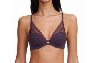 Chantelle Norah Chic Plunge T-Shirt Bra In Aubergine