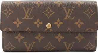 Louis Vuitton Brown Galle Monogram Long Wallet (Bi-Fold) (Pre-Owned)