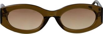 The Attico Berta Zonnebril - Dames - Zonnebrillen - Groen - 54 MM - Accessoires