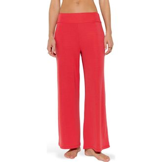 Spiritual Gangster Journey Wide Leg Pants in Sunset Red at Nordstrom, Size X-Large