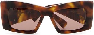 Gucci Womens Printed Acetate Sunglasses Havanahavanaviolet Exterior: Occhiali Da Sole