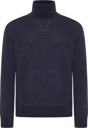 D4.0 16083Da 87G-7 Turtleneck Trui - Heren - Coltruien - Blauw - M - Truien & Vesten