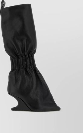 Rick Owens calf leather mid-calf boots