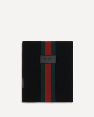 Gucci Wool Scarf with Web Stripe Male UNI