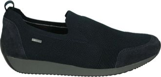 Ara Blauwe Instappers met Uitneembaar Voetbed - Dames - Loafers - Blauw - 40 1/2 EU - Leer - Schoenen