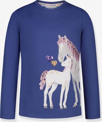 Salt And Pepper Langarmshirt mit Pferde-Applikation M&auml;dchen Salt and Pepper tinte