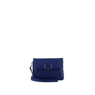 Pourchet Tassen, Dames, Blauw, ONE Size, Leer, Le Carat Schoudertas