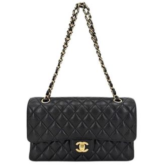 Chanel Pre-owned Vintage Schoudertas - Dames - Pre-owned - Zwart - Maat: ONE Size Leer