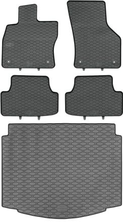OEM Juego De Alfombrillas De Goma Para Coche Y Maletero Para Volkswagen Golf Vii Hatchback (octubre De 2012 A Diciembre De 2019)