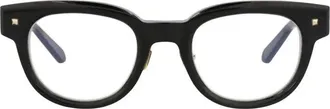 Valentino VLX-163-AFA Square Full-Rim Acetate Eyeglasses - Black