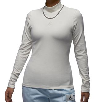 Nike Jordan (WMNS) Air Jordan Long-Sleeve Mock Neck Top Asia Sizing Sail FQ8061-133