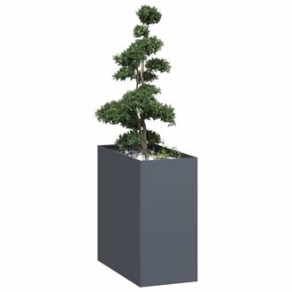 Berkfield Home Planter Anthracite 40x80x80 cm Steel | Size: 40 x 80 x 80 cm