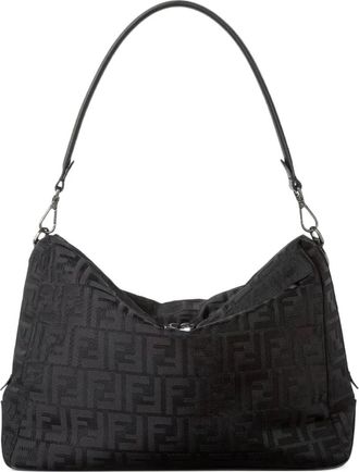Fendi large Lui FF-pattern messenger bag - Black