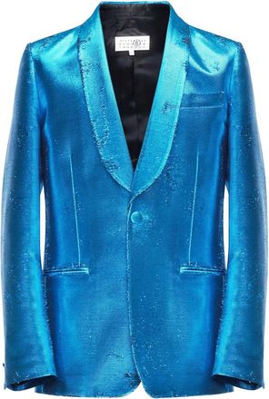 Maison Margiela Metallic Shawl-lapel Blazer