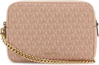 Michael Kors Pink Canvas Medium Bryant Shoulder Bag