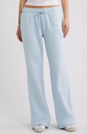 BP. Baggy Flare Leg Sweatpants in Blue Skyride at Nordstrom, Size Xx-Small
