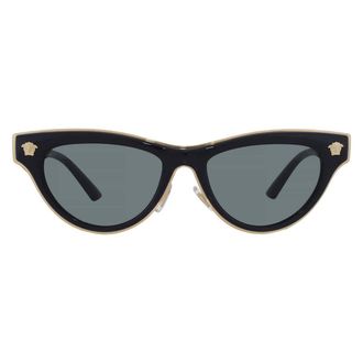 Versace Dark Grey Cat Eye Ladies Sunglasses VE2273 GB1/87 52