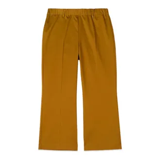 Oltre Broeken, Dames, Bruin, S, Katoen, Cropped broek van een katoenmix