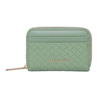 Carlo Colucci Small Wallet - Dames - Portefeuilles - Groen - ONE Size - Accessoires