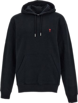 Ami Hoodie with Signature Red Ami de Caur Embroidery