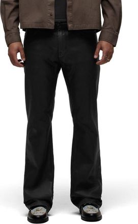 Hudson Walker Coated Kick Flare Jeans in Coated Phantom at Nordstrom, Size 40