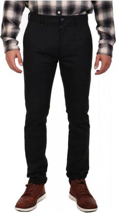 HUGO BOSS Heren, Broeken, Zwart, Maat: W36 Leer