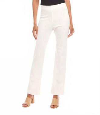 Karen Kane Becca Bootcut Pants In Off-White