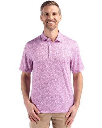 Cutter & Buck Pike Eco Flora Print Recycled Mens Polo