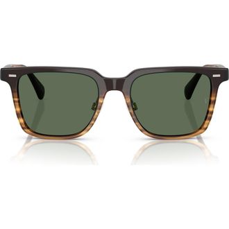 Oliver Peoples 52mm Rectangular Polarized Sunglasses in Cortado/g-15 Polar at Nordstrom