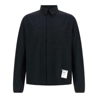 SATISFY Light Jackets, male, Black, S, PeaceShell River Shirt