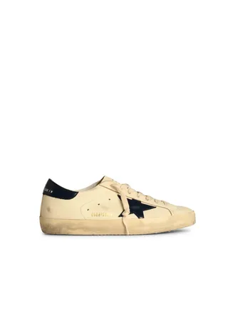 Golden Goose Super Star Classic Sneakers In White Nappa Lear