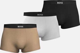 HUGO BOSS Mens Boss Black 3 Pack Trunk Beige/White/Black - Multi - Size: 36/32