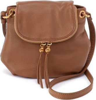 Hobo Fern Leather Crossbody Bag in Timber Brown at Nordstrom