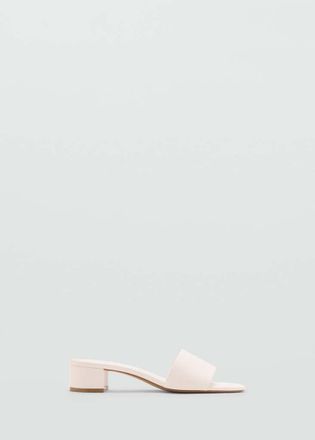Mango Sandali fascia tacco blocco grezzo - Donna - 35 - MANGO
