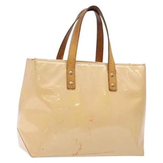 Louis Vuitton Tweedehands leren Louis Vuitton tassen - Dames - Pre-owned - Beige - Maat: ONE Size Leer