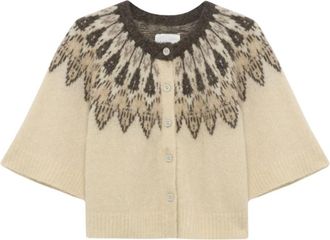 Alchemist Mimosa Cardigan - Dames - Vesten - Bruin - L - Wol - Truien & Vesten