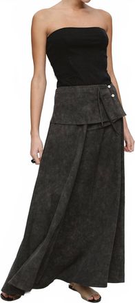 Marle Taffy Skirt In Washed Black