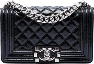Chanel Pre-owned Boy Flap Schoudertas - Dames - Vintage Schoudertas - Zwart - ONE Size - Leer - Vintage