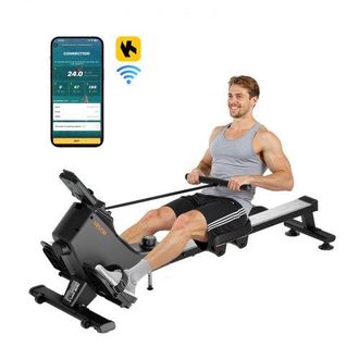 OEM M&aacute;quina De Remo Magn&eacute;tica Silenciosa, Con 16 Niveles De Resistencia, Plegable Para El Hogar Con Polea Suave Y Monitor Lcd, Compatible Con Aplicaci&oacute;n B